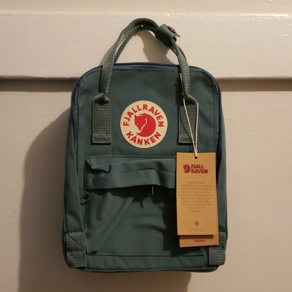Fjallraven Mini NWT Kanken Backpack Frost Green